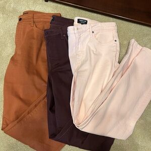 NYDJ Women's Straight Leg Jeans - Pink, Purple, and Orange